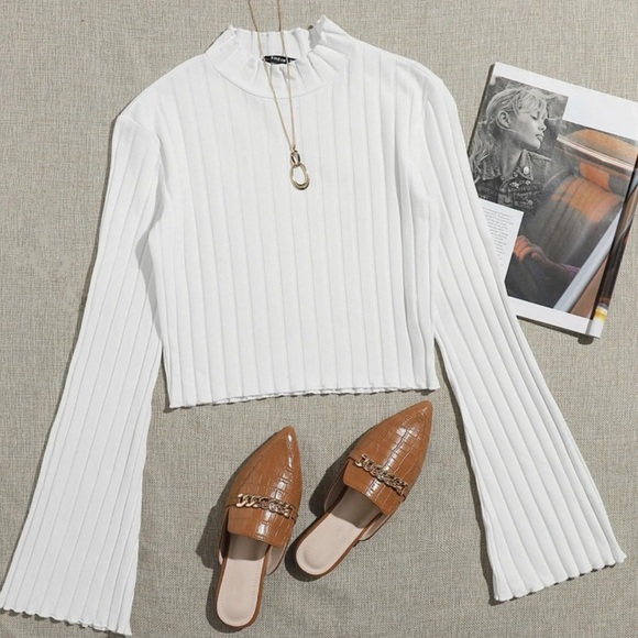 💎White top with flared arms size 2 (XS) - Picture 1 of 3